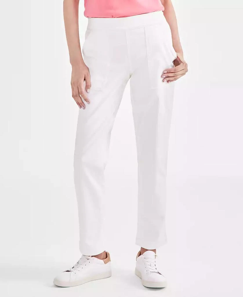 Style & Co Petite Mid-Rise Pull-On Straight-Leg Jeans, Created for Macy's 4