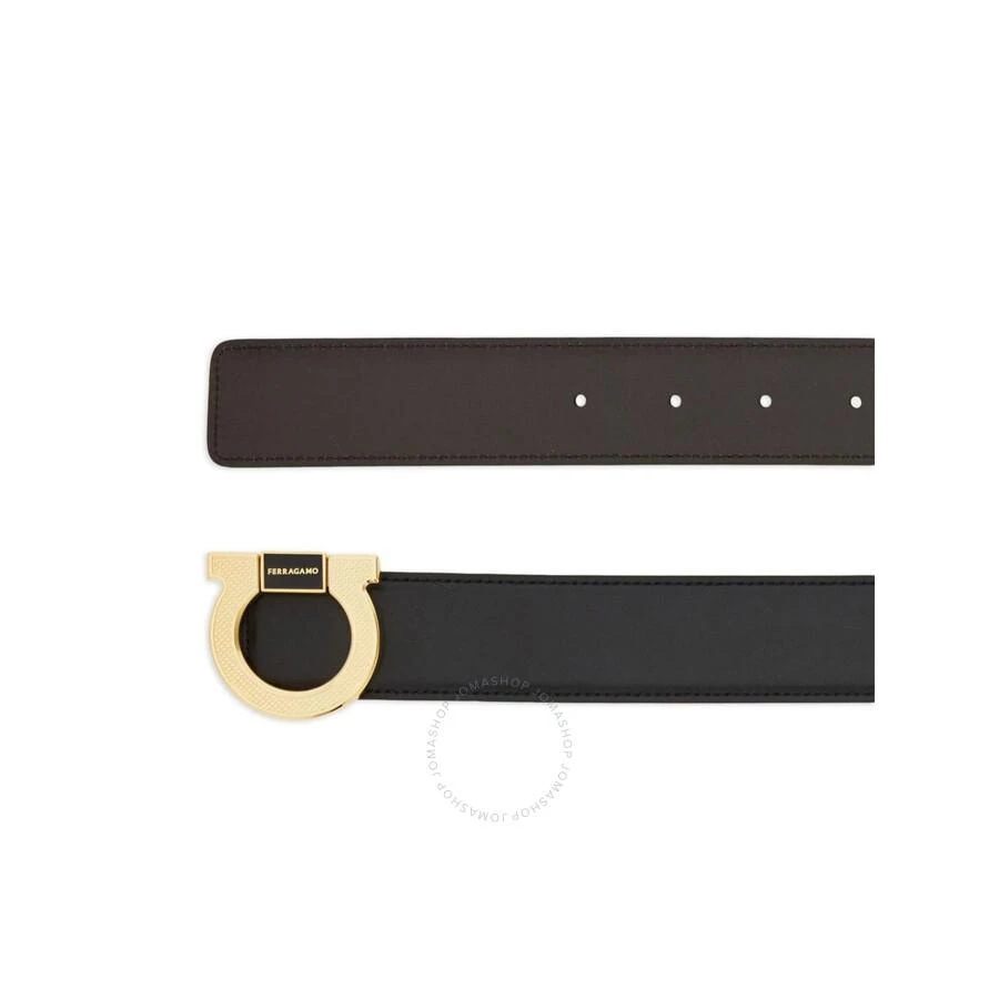 Salvatore Ferragamo Gancini Buckle Smooth Grain Leather Belt 2