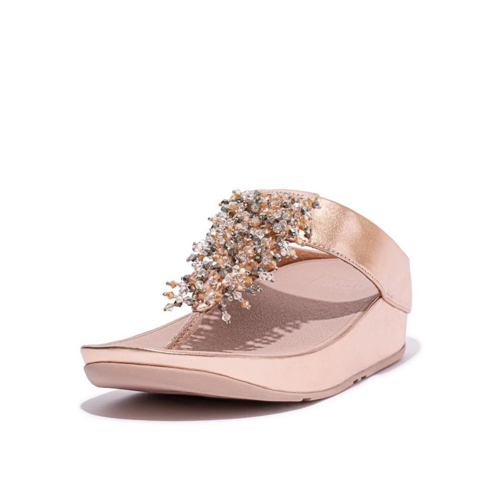 FitFlop Women's Rumba Beaded Toe-Post Sandals 5