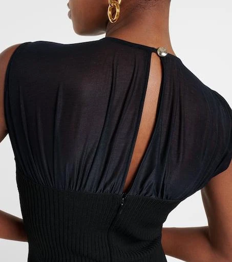 Proenza Schouler Niki pleated sheer jersey midi dress 6