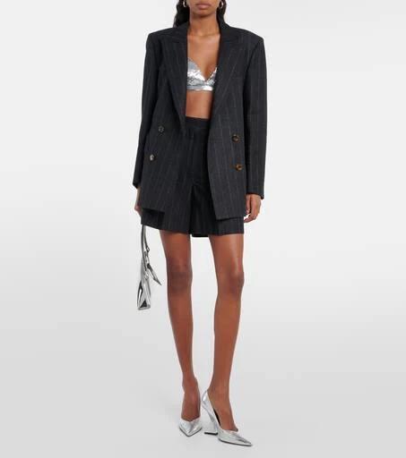 BLAZÉ MILANO Striped cashmere and wool blazer 2