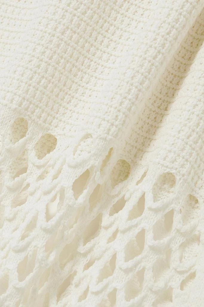 FRAME Crochet-knit midi dress 4