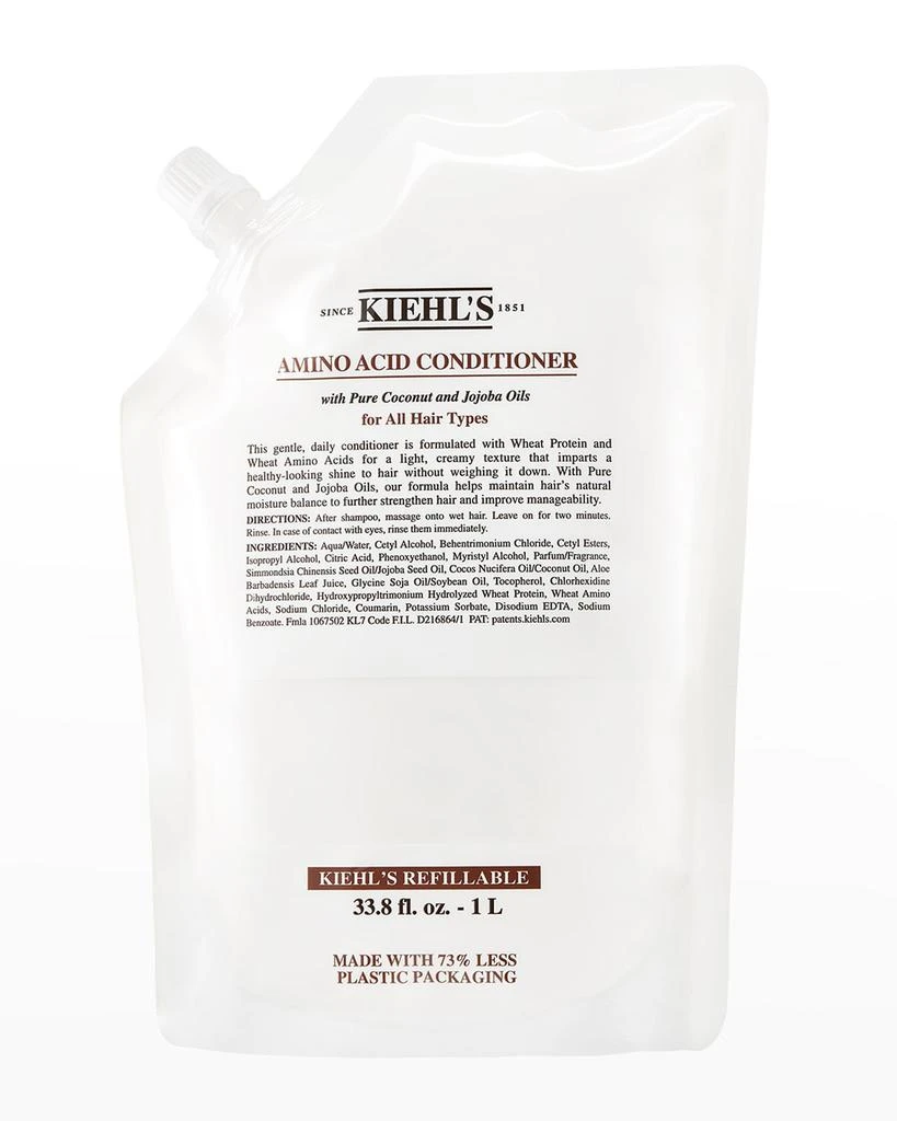 Kiehl's 33.8 oz. (1L) Amino Acid Conditioner Refill Pouch 1