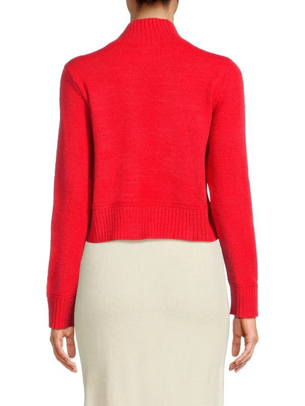 Saks Fifth Avenue Highneck Cropped Sweater 2
