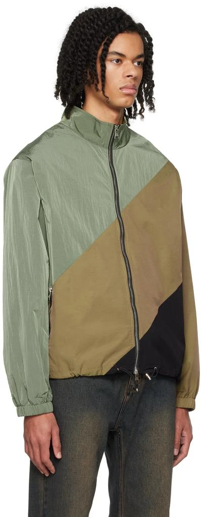 WYNN HAMLYN Khaki & Tan Chevron Bungy Jacket 2