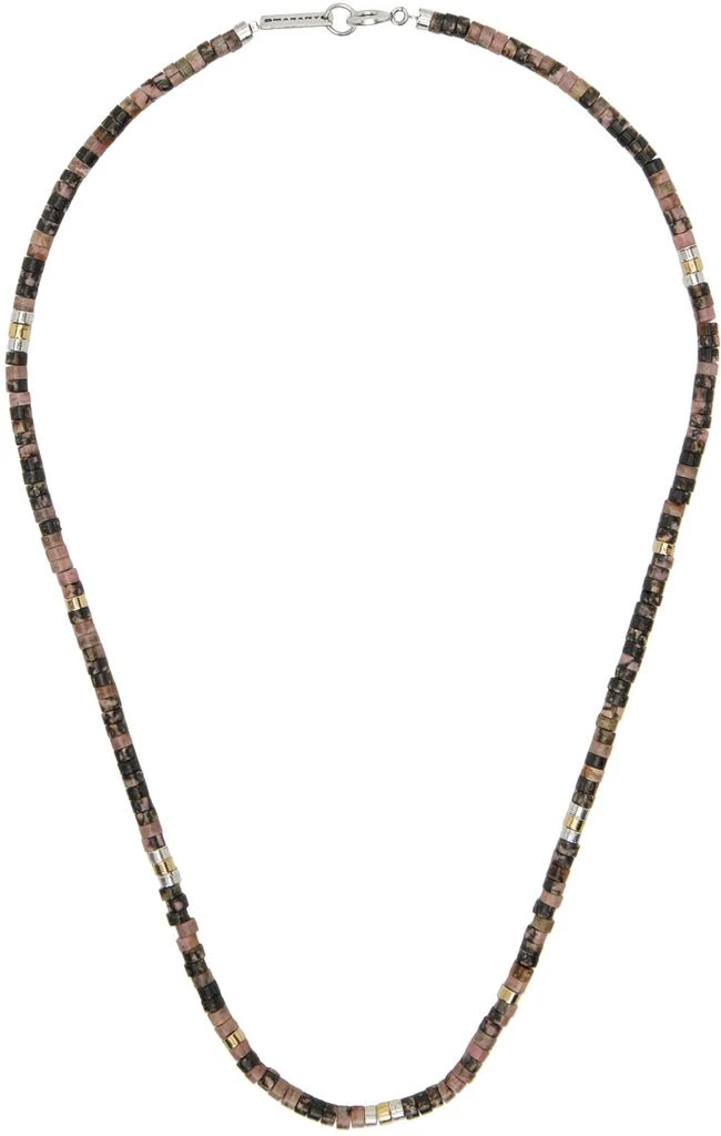 Isabel Marant Black & Pink Perfectly Man Necklace 1