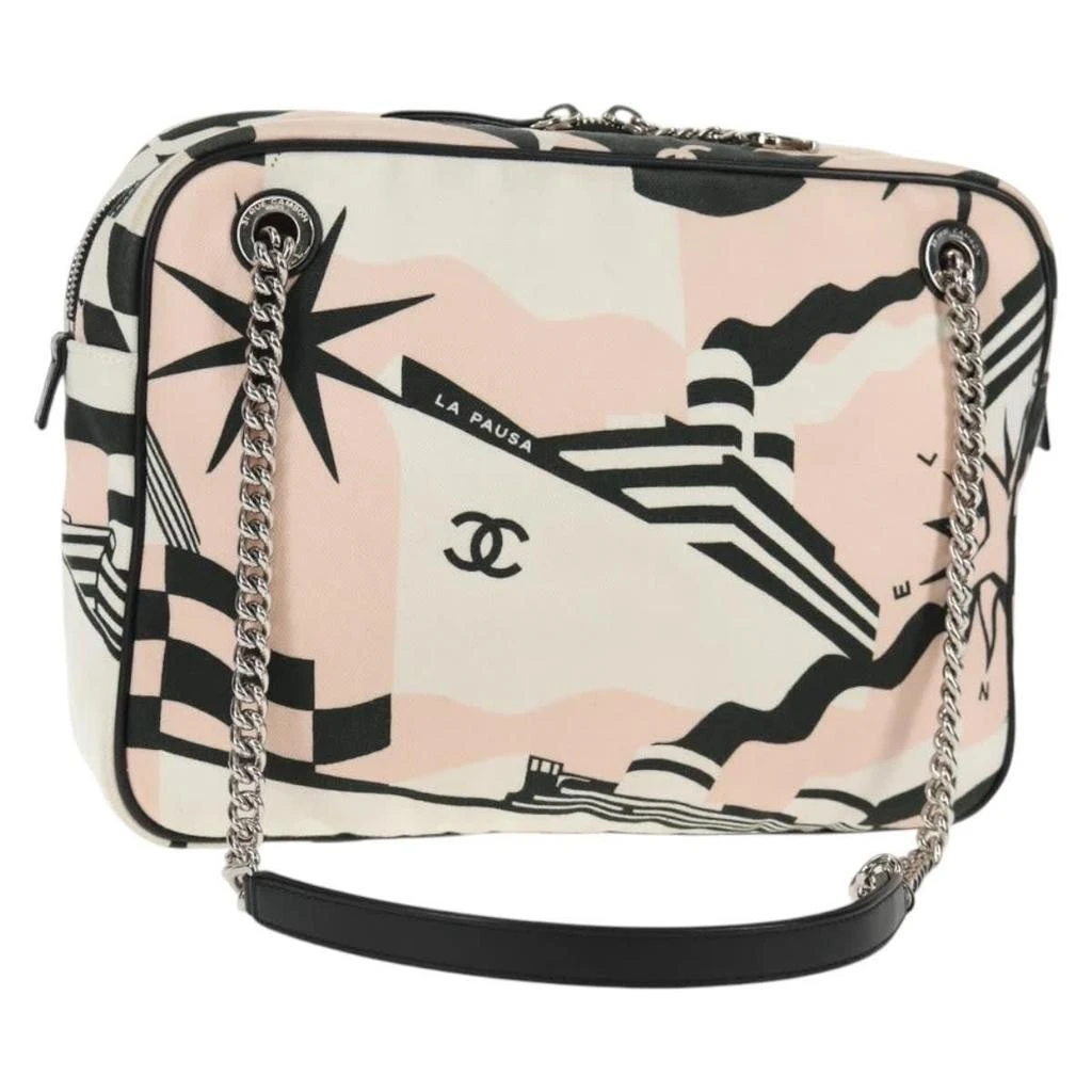 Chanel La Pausa Bay Camera Case Bag Printed Canvas Canvas Bag (Pre-Owned)