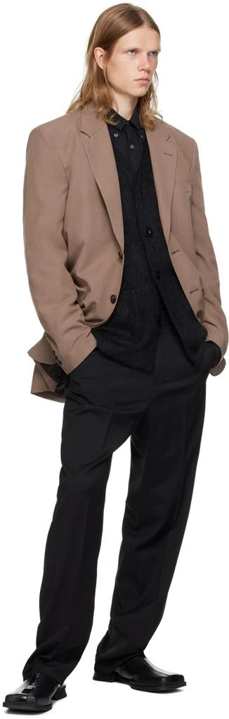 Our Legacy Black Shag Knit Cardigan 4