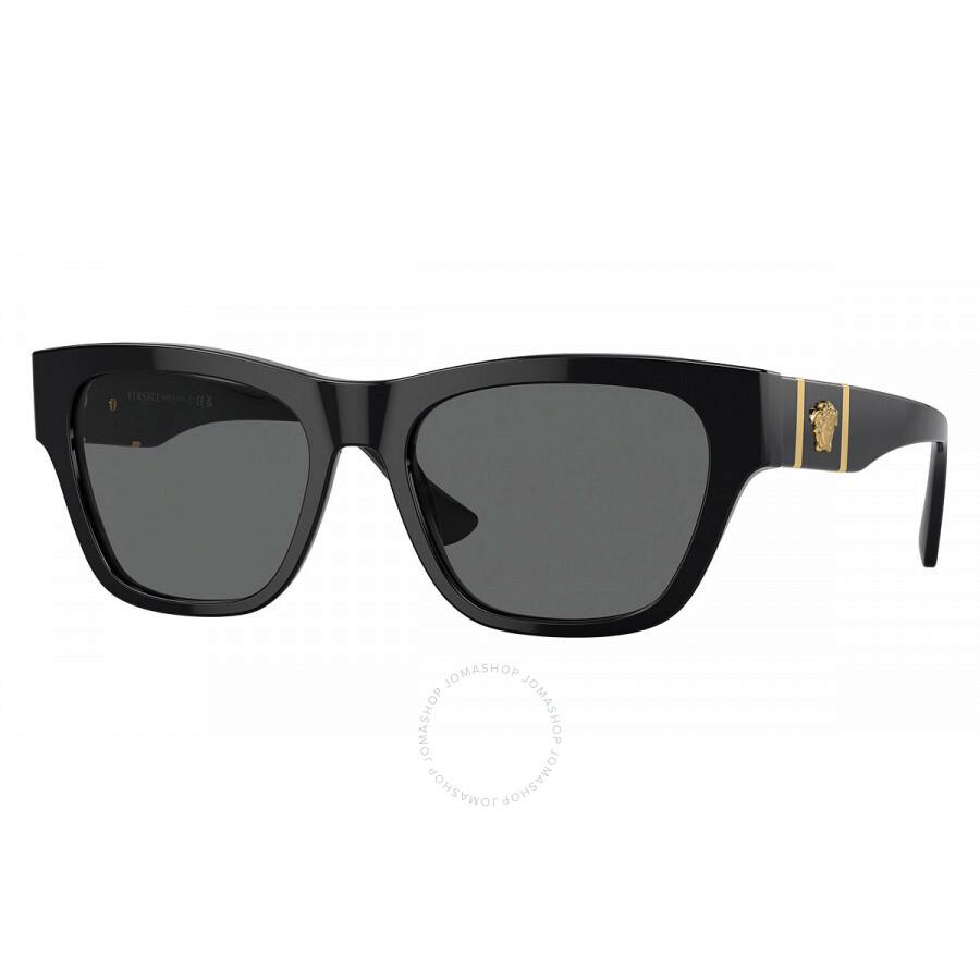 Versace Dark Grey Square Men's Sunglasses VE4457 GB1/87 55