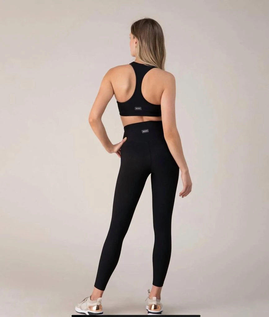 Bloch Bloch - Ladies Ebony Ribbed 7/8 Length Leggings 2