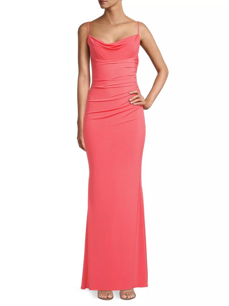 Katie May Surreal Cowlneck Gown
