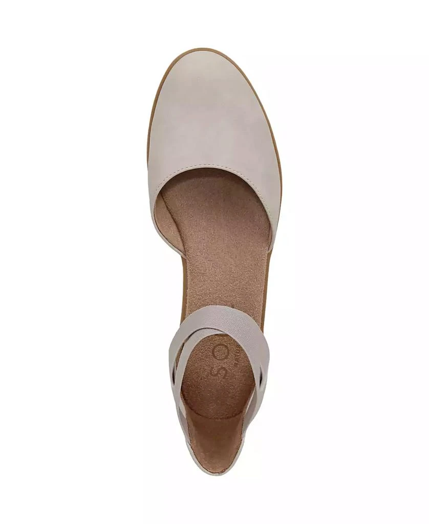 Soul Naturalizer Women's Intro Round Toe Slip On Low Wedge Flats 4