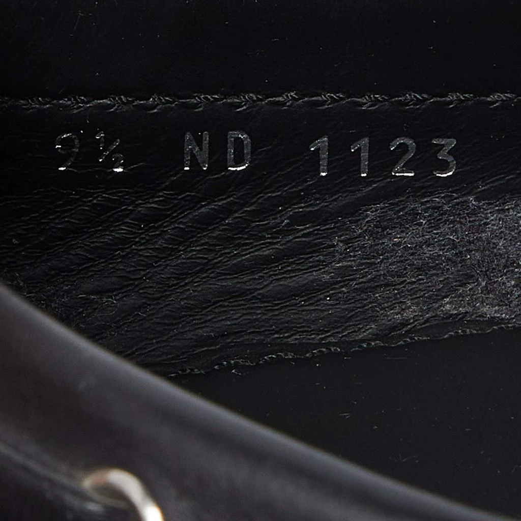 Louis Vuitton Louis Vuitton Black Leather Bow Slip On Loafers Size 43.5 8