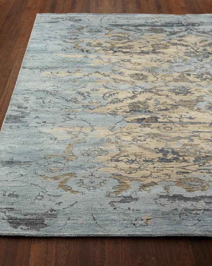 Haven 
Loom Aquamarine Hand-Knotted Rug, 3
 x 10
 3