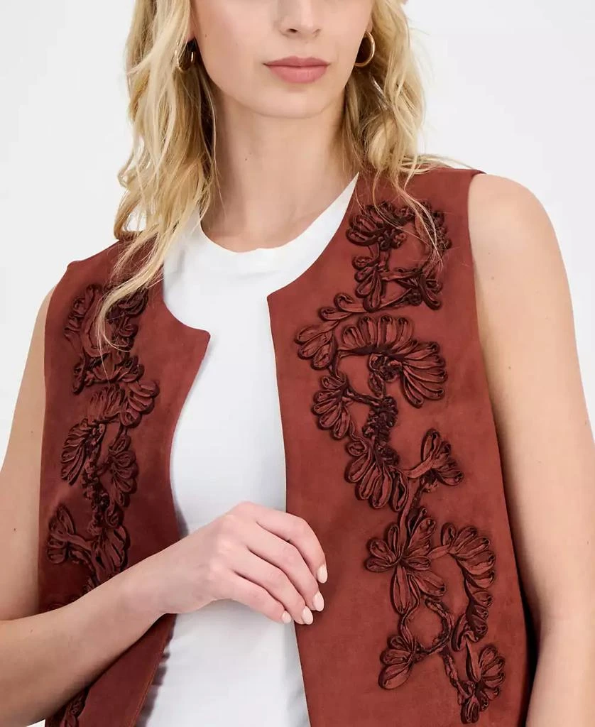 And Now This Women
s Faux-Suede Open-Front Vest, Macy
s Exclusive 3