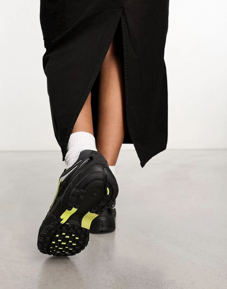 NIKE Nike P-6000 unisex trainers in black and voltage green 2