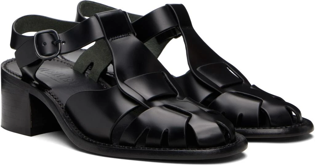 Hereu Black Pesca Heeled Sandals 4