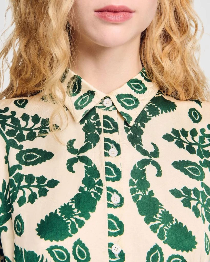Sandro Lavandou Maxi Shirtdress 5