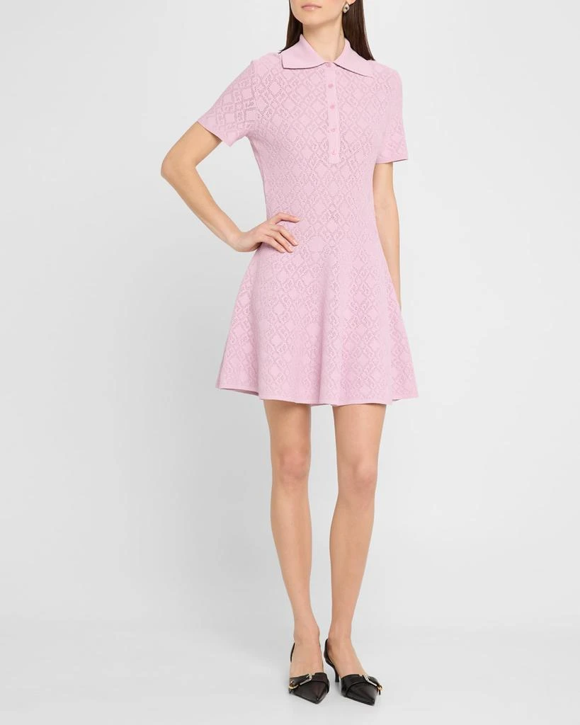 Givenchy Logo Fit-Flare Mini Polo Dress 4