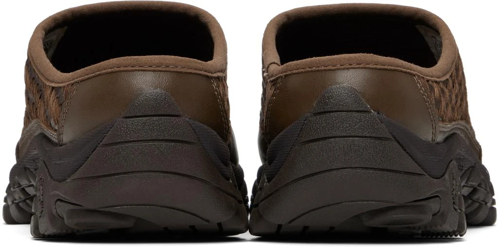 Merrell Brown Moab 2 Slide Leather Woven Loafers 2