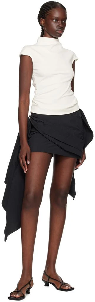 Paris Georgia Off-White Asymmetric T-Shirt 4