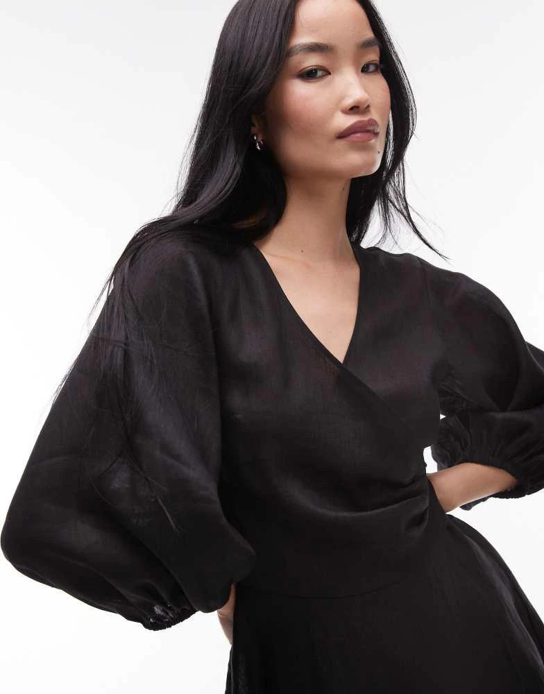 and other stories black wrap dress & Other Stories | Wrap Midi Dress | Black
