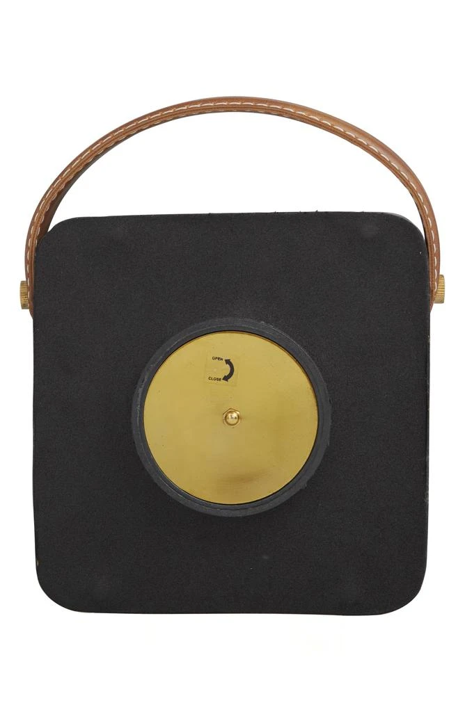 VIVIAN LUNE HOME Modern Black Metal Clock 2