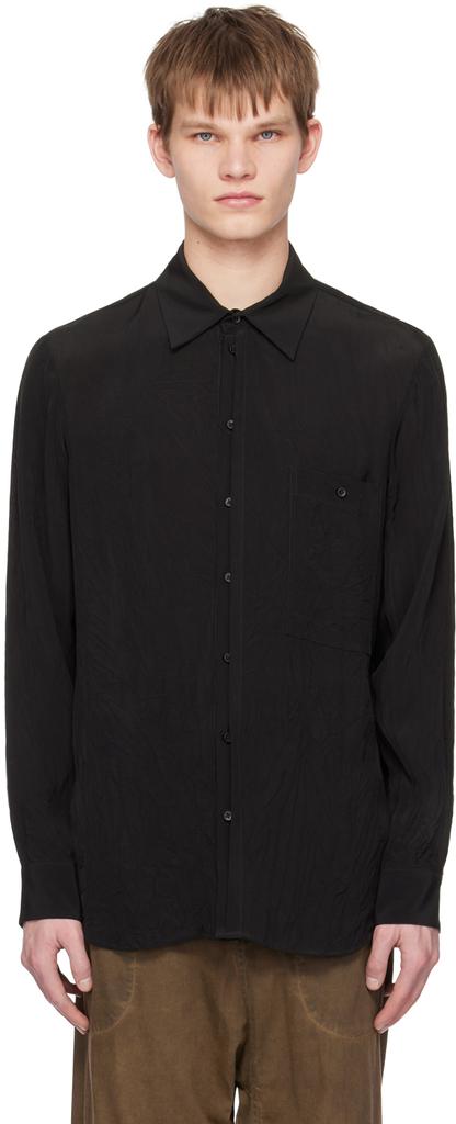 UMA WANG Black Tab Shirt