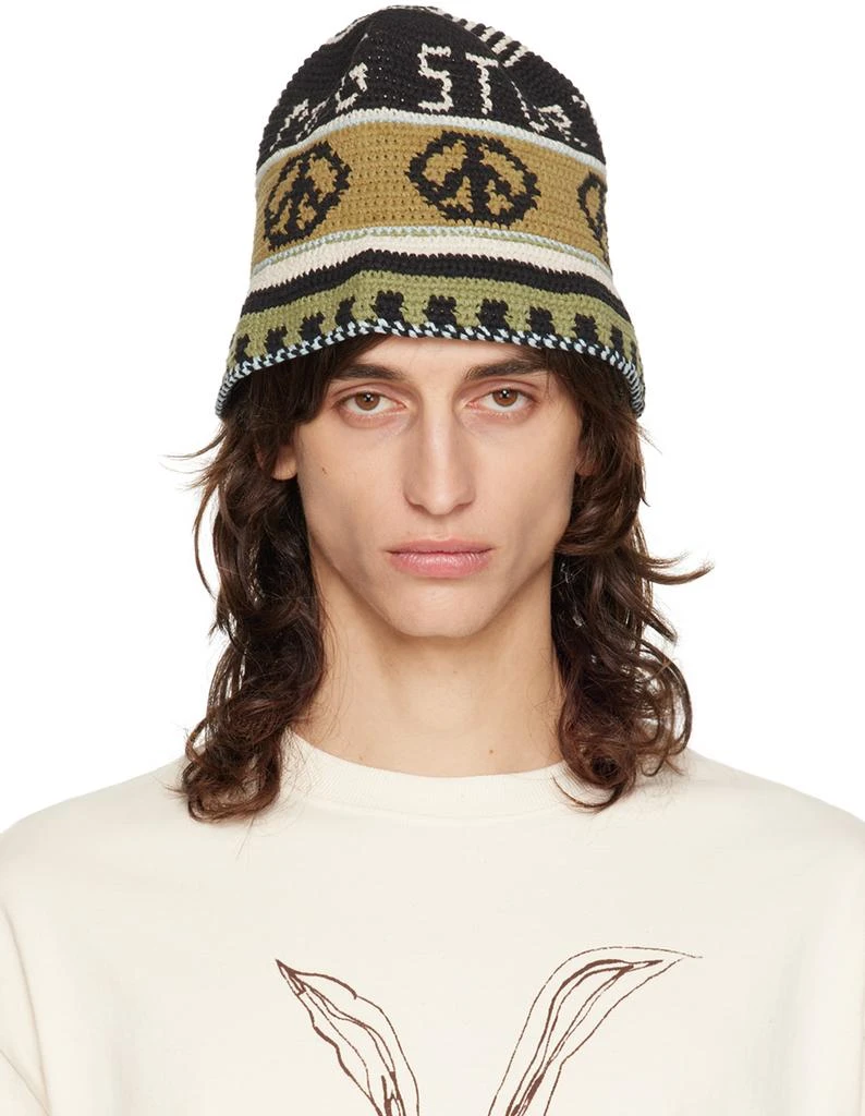 Story mfg. SSENSE Exclusive Black & Beige Brew Hat 1