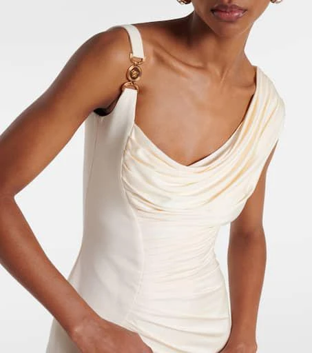 Versace Medusa 
95 draped crêpe gown 5