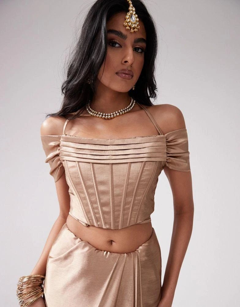 Kanya London Kanya London corset top co-ord in praline 6