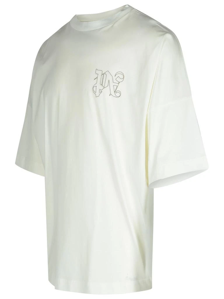 Palm Angels White Cotton T-shirt 2