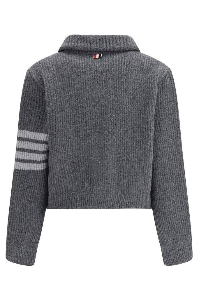 Thom Browne Thom Browne Stripe Buttoned Bomber Jacket 2