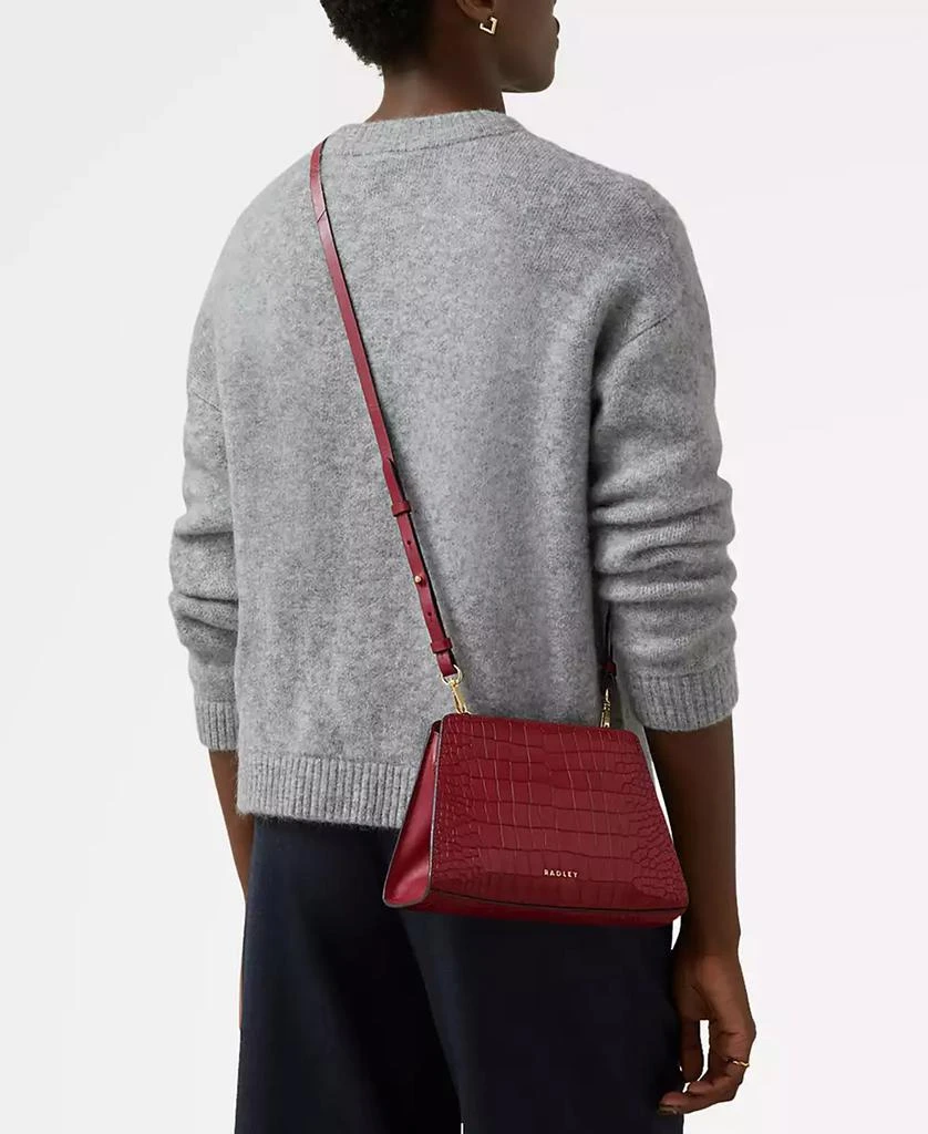 Radley Glasshouse - Faux Croc Small Open Top Crossbody Bag 5