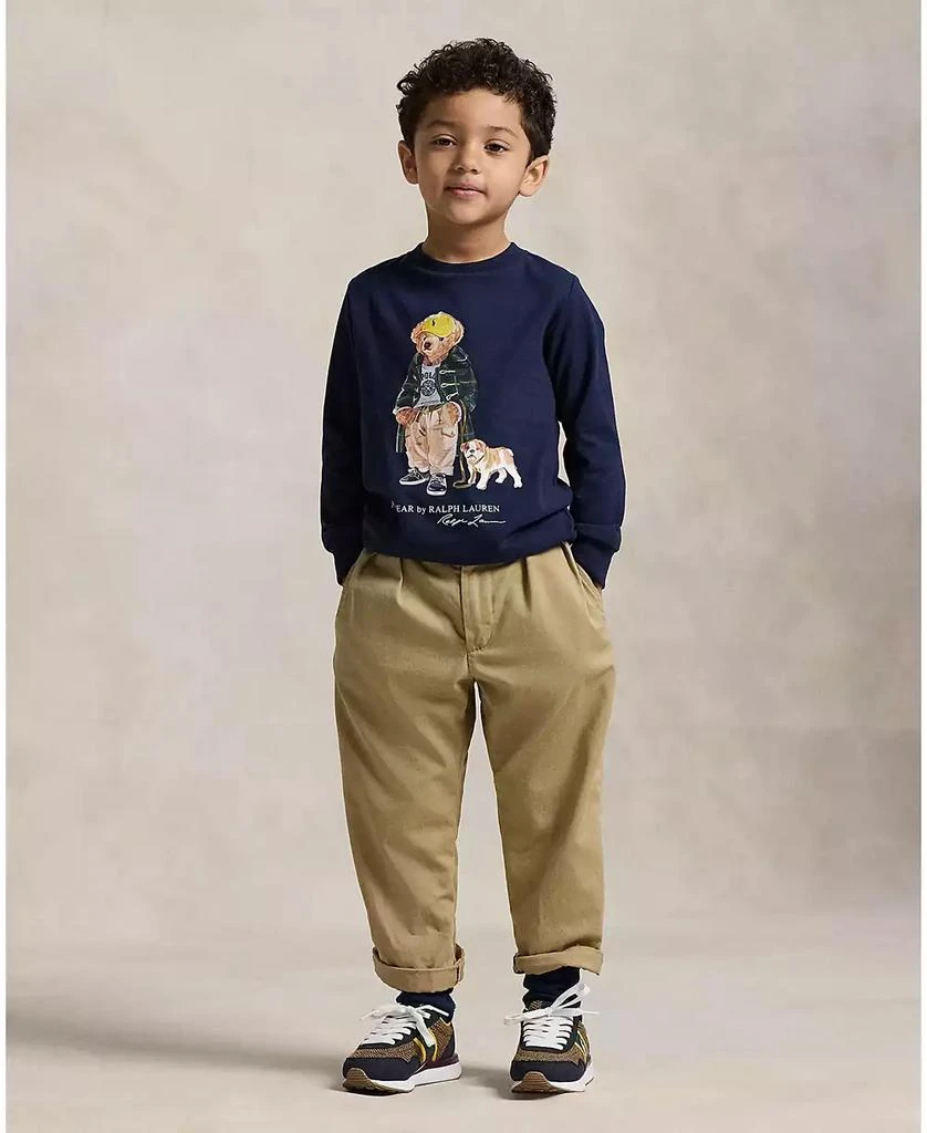 Ralph Lauren Toddler and Little Boys Polo Bear Long Sleeve T-Shirt 3