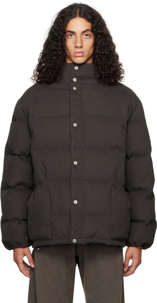 Omar Afridi Brown Noshaq Down Jacket
