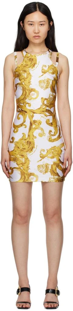 Versace White Printed Minidress 1
