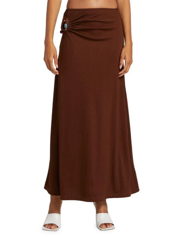 Christopher Esber Callisto Orbit Stone-Embellished Maxi Skirt 1