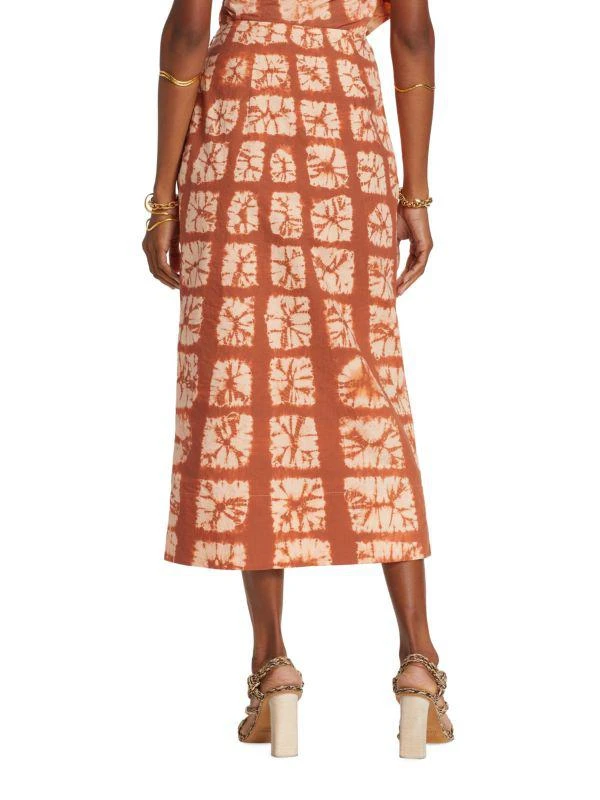 Ulla Johnson Ember Hand Dyed Shibori Skirt 2