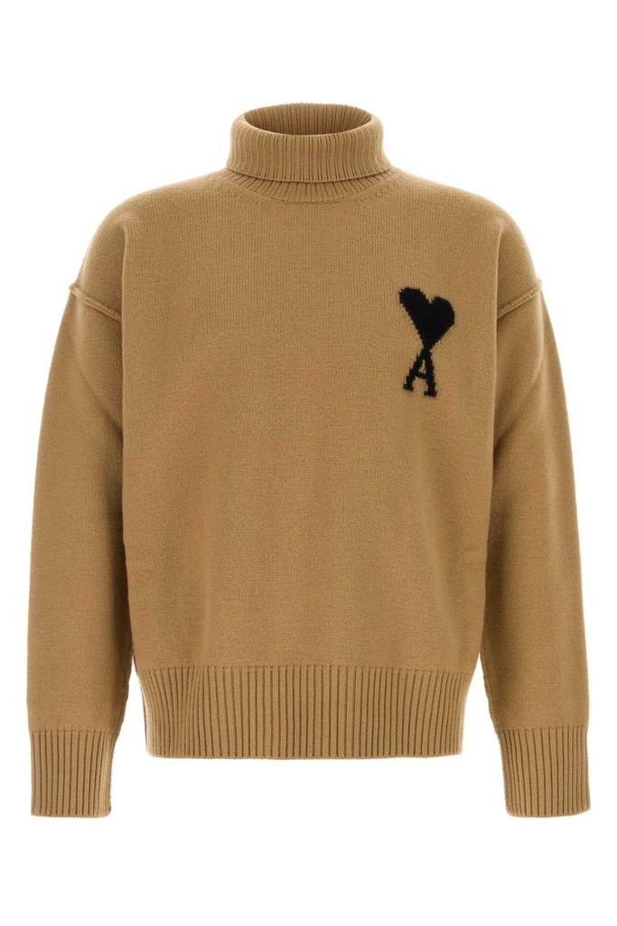 AMI Camel Wool Sweater