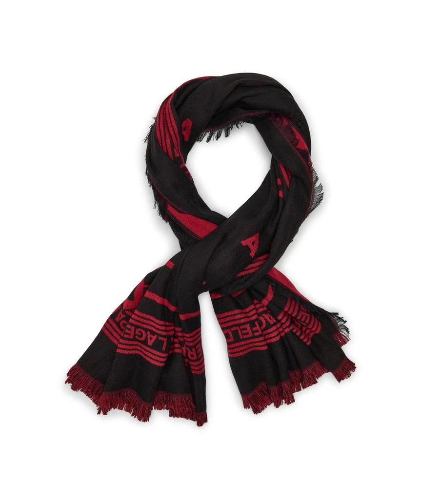 Karl Lagerfeld Paris ROCK N ROLL KARL SQUARE SCARF 1