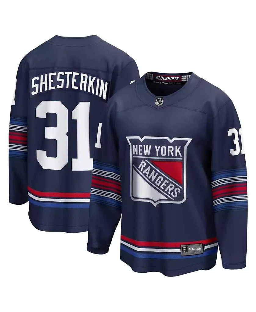Fanatics Men's Igor Shesterkin Navy New York Rangers Alternate Premier Breakaway Player Jersey 1