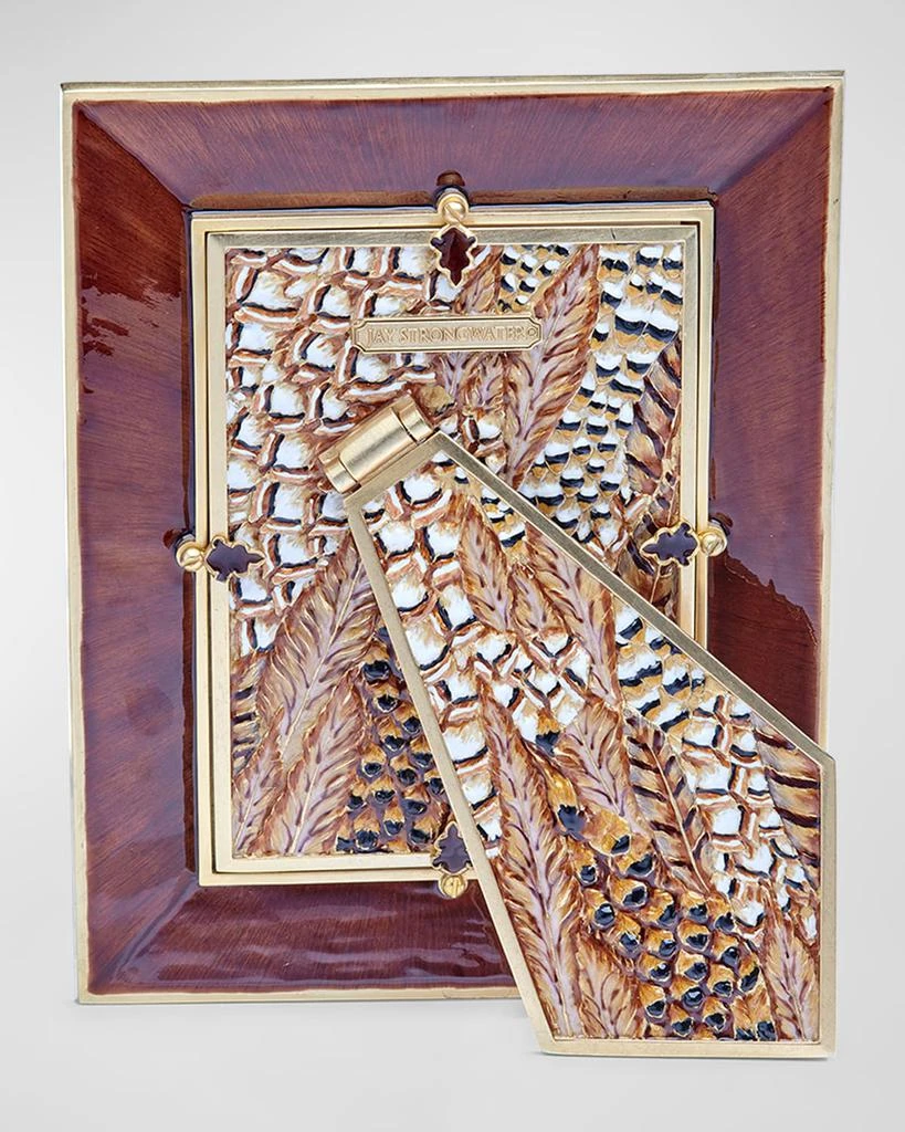 Jay Strongwater Pheasant Photo Frame, 5" x 7" 2