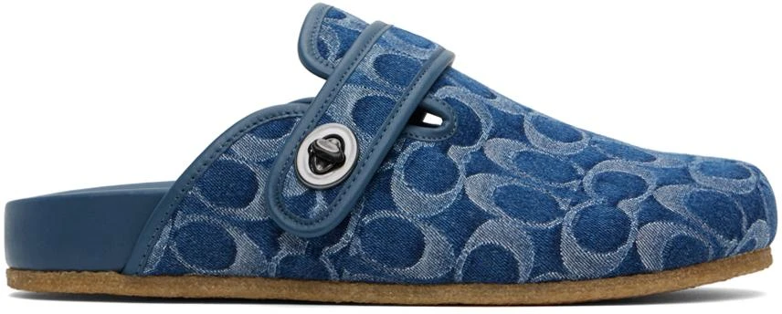 Coach Blue Blake Clogs 1