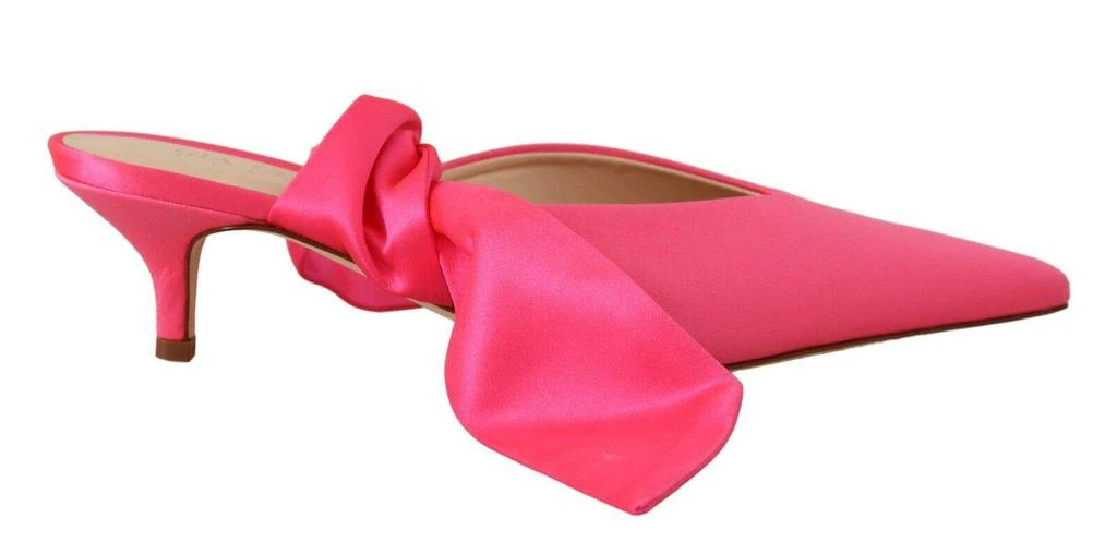 Gia Couture GIA COUTURE Pink Leather Lace Up Kitten Heels Pumps Shoes 5