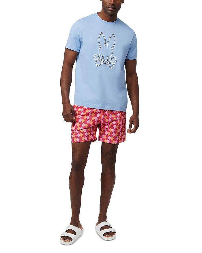 Psycho Bunny Colchester Lightweight Printed 5.75" Swim Trunks