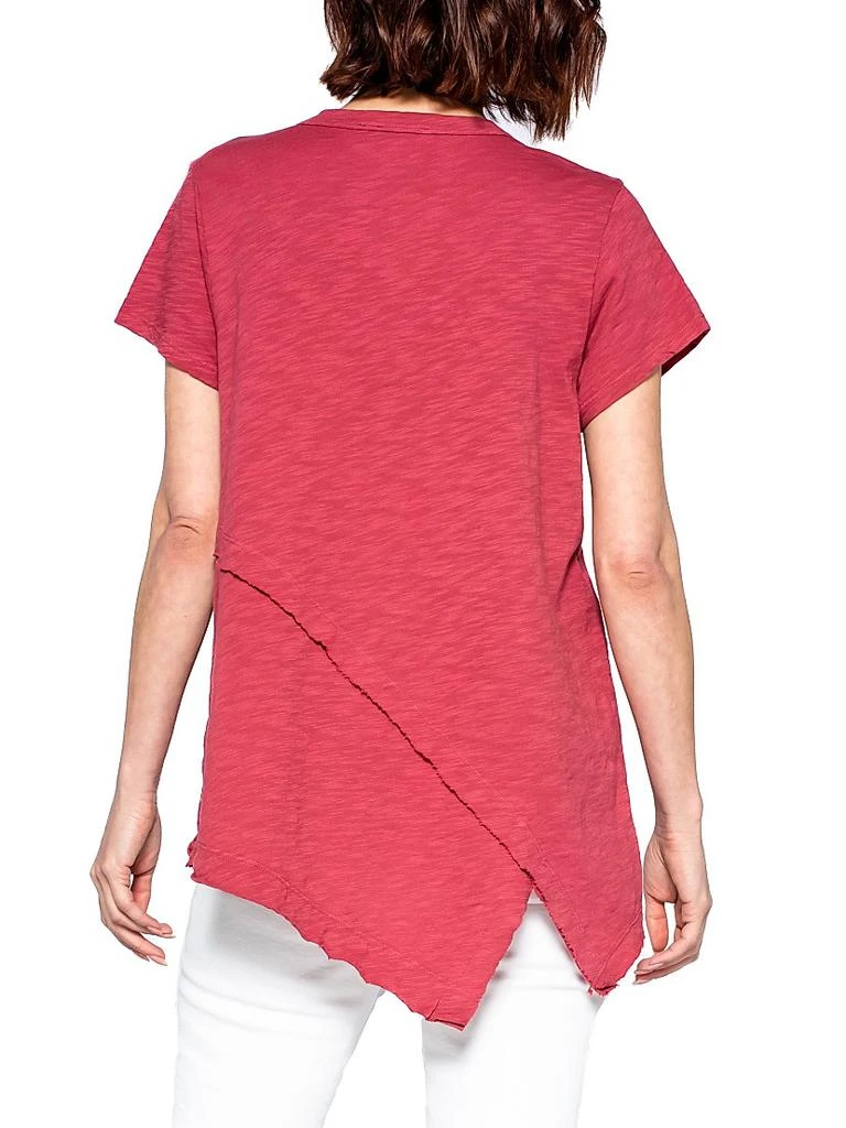Wilt Short Sleeve Easy Crossover Hem Tee 6
