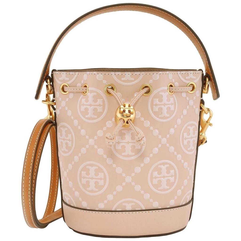 Tory Burch Tory Burch Mini T Monogram Embossed Bucket Bag
