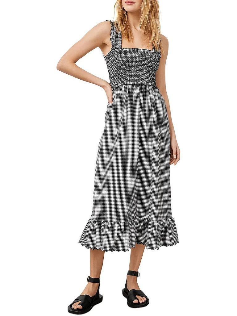 Rails Rumi Womens Gingham Midi Sundress 1