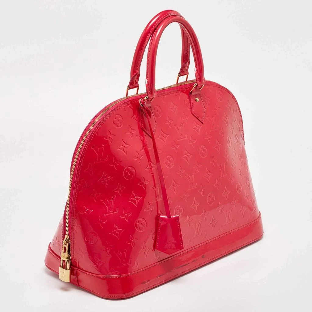 Louis Vuitton Louis Vuitton Rose Pop Monogram Vernis Alma GM Bag 3